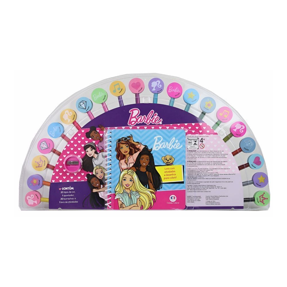 Livro Barbie com Atividades e Desenhos - Ciranda Cultural
