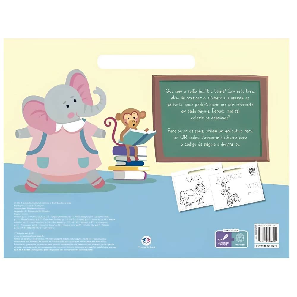 Livro Blocão De Colorir Aprenda O Alfabeto Ciranda Cultural - 9788538093701