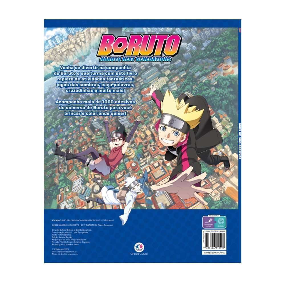 Livro Boruto Mais de 1000 Adesivos Naruto Next Generations Ciranda Cultural