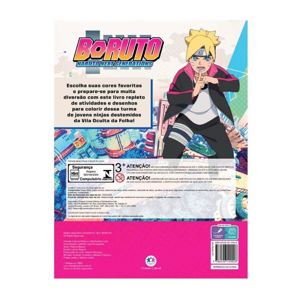 Livro Boruto Passatempos Divertidos Ciranda Cultural