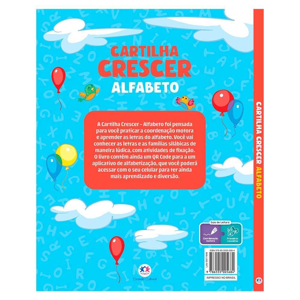 Livro Cartilha Crescer Alfabeto Ciranda Cultural - 9786555005684