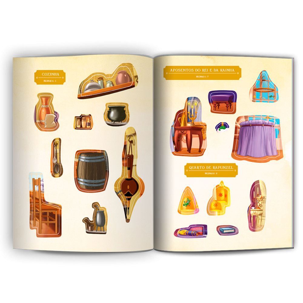 Livro Castelo Encantado Disney Rapunzel Com Adesivos - Culturama
