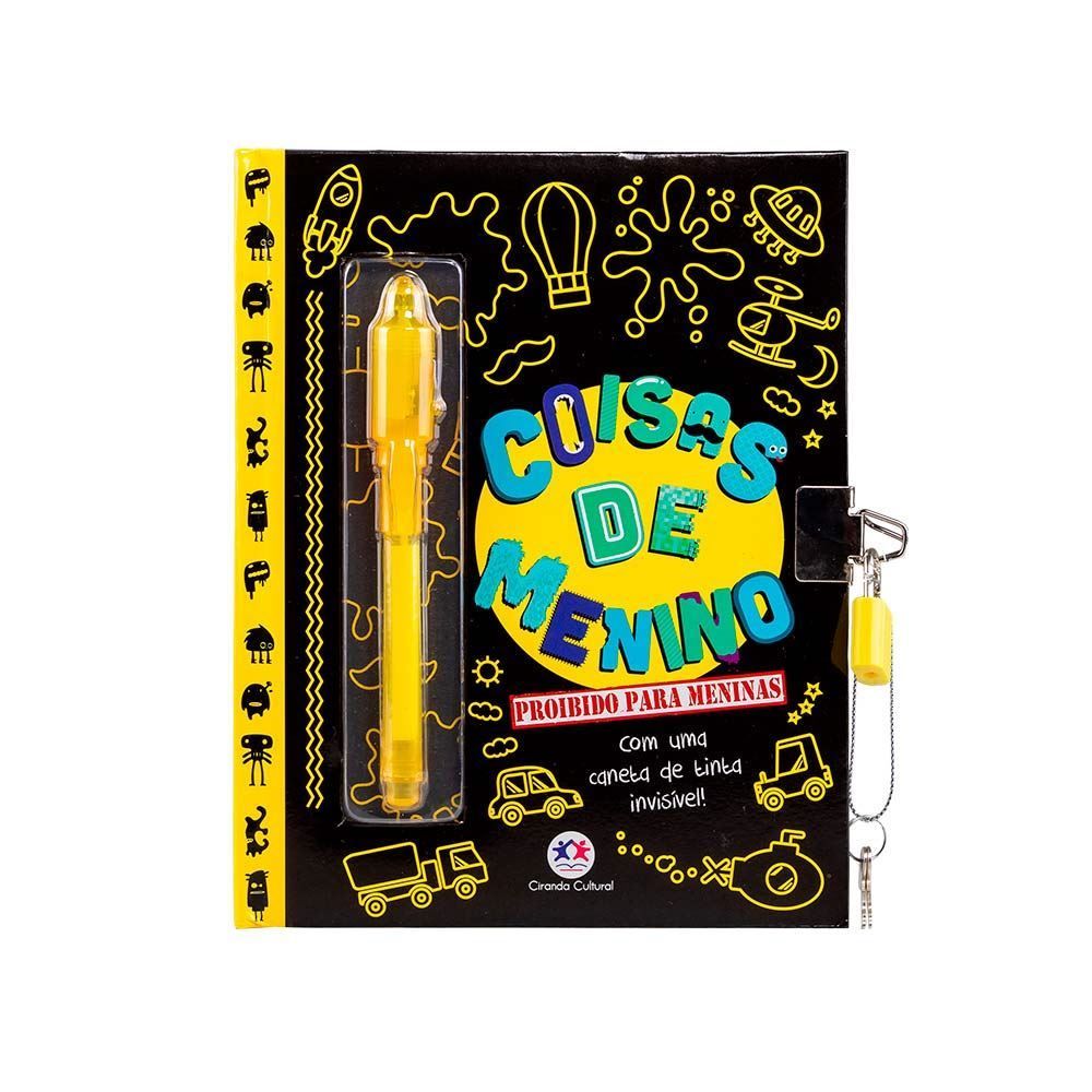 Livro Coisas de Menino Proibido para Meninas Ciranda Cultura - Preto