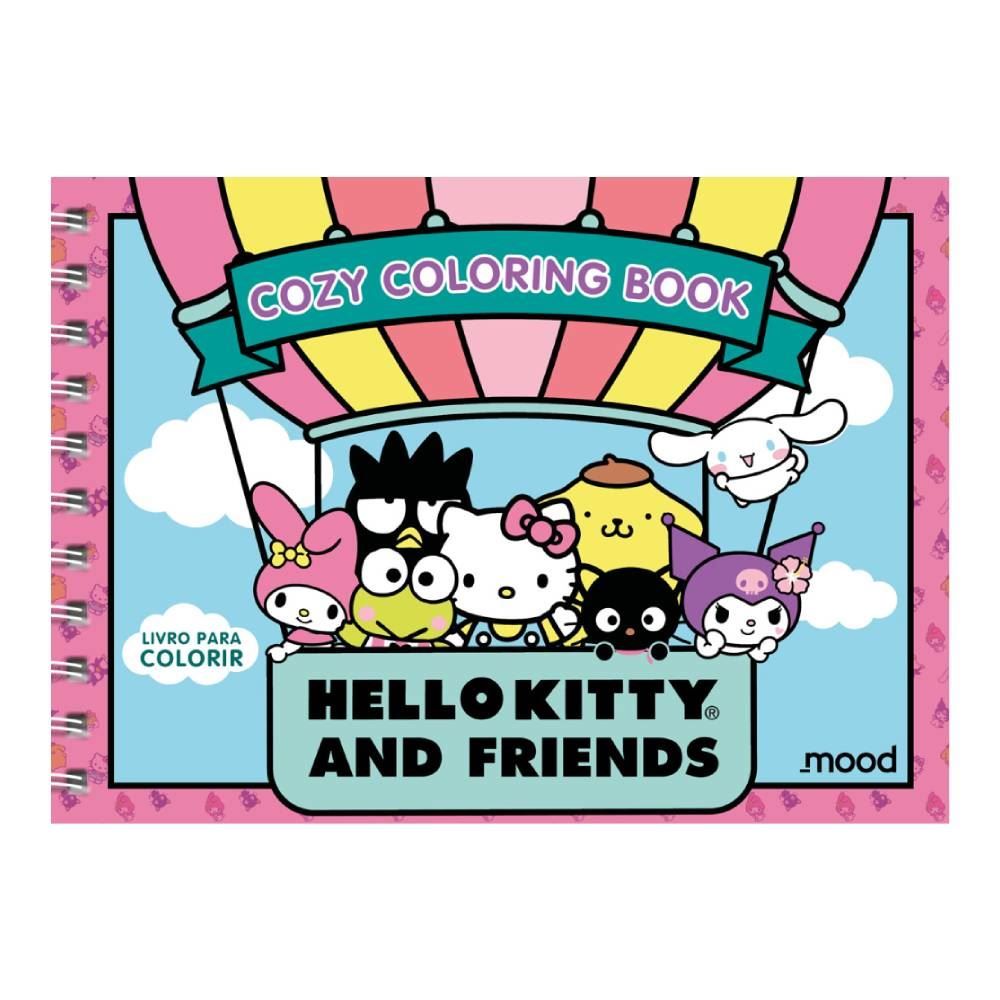 Livro Comfy Cozy Hello Kitty And Friends Ciranda Cultural - Para Colorir