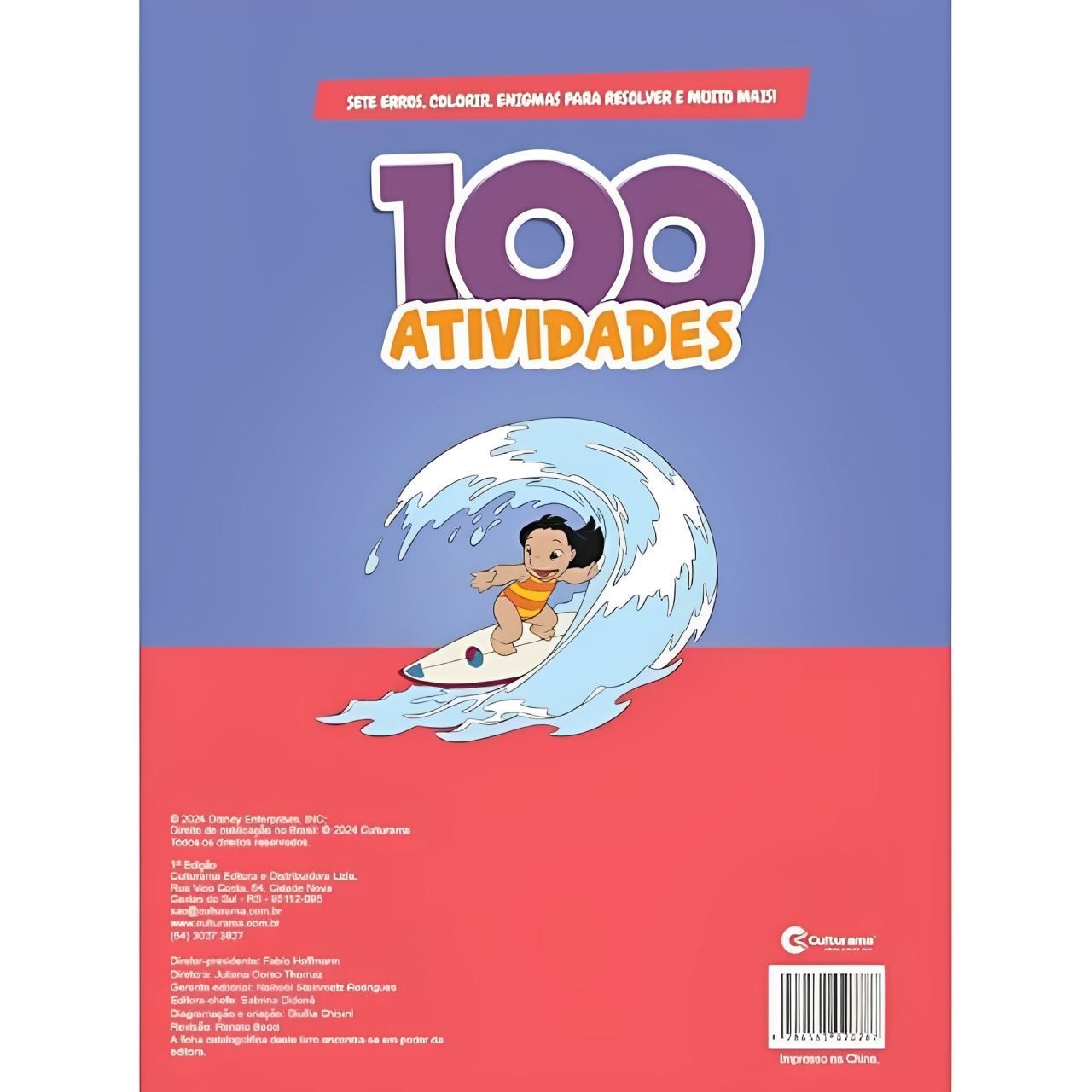 Livro De 100 Atividades Stitch Culturama - 20050219