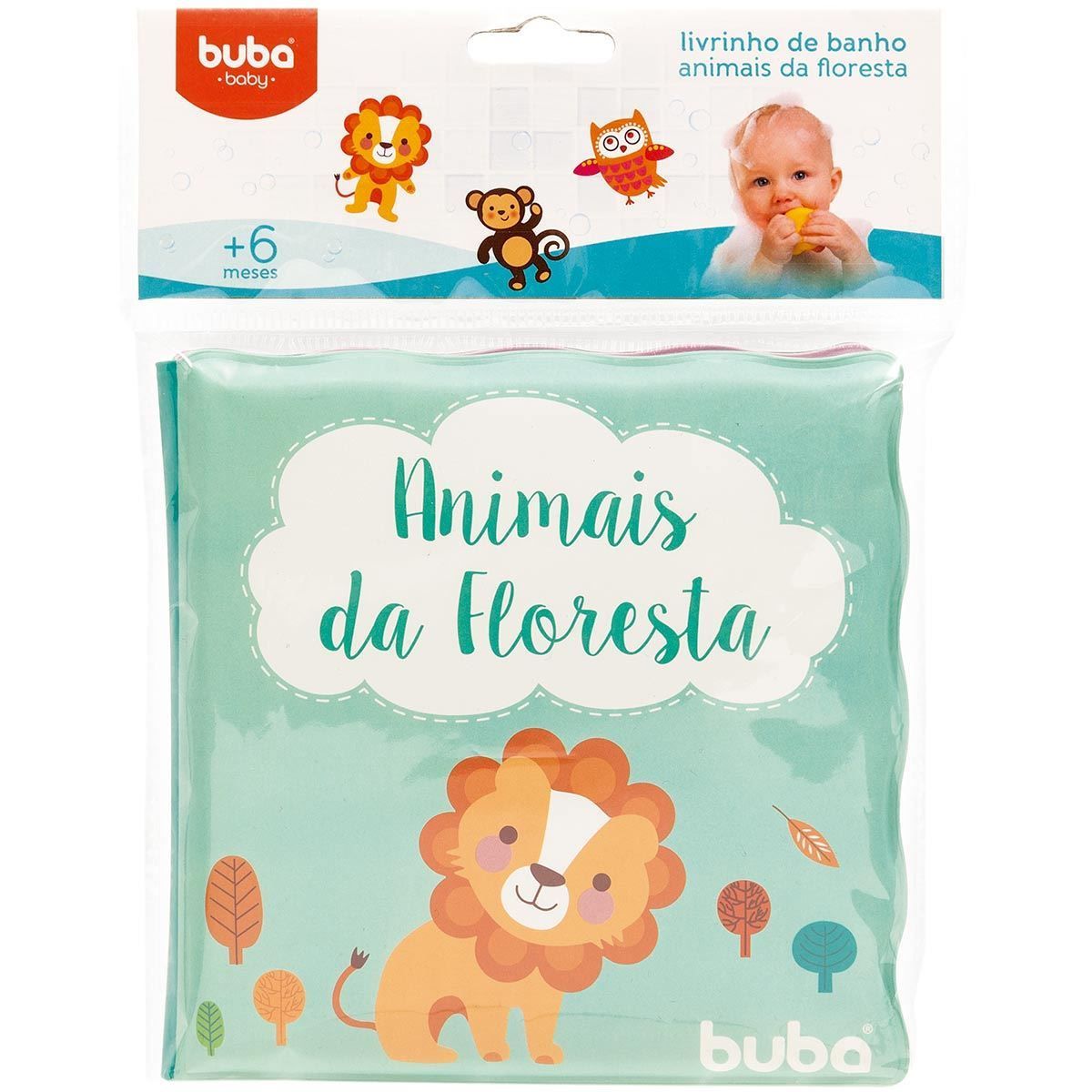 Livro De Banho Para Bebê Buba - Animais Da Floresta