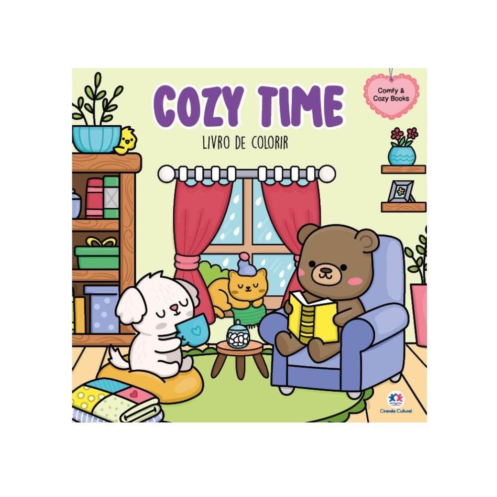 Livro De Colorir Comfy Cozy Time Ciranda Cultural - Momento Aconchegante 