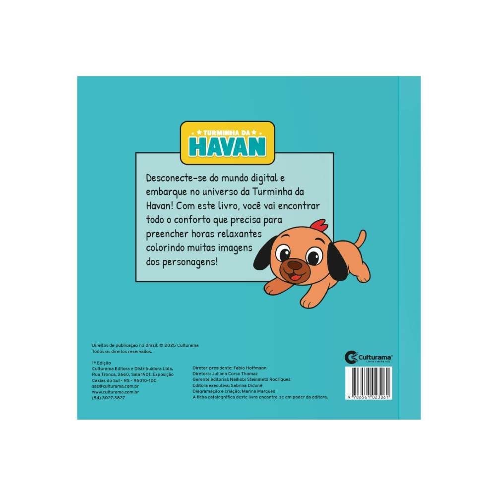 Livro De Colorir Comfy Relax Turminha Da Havan - Culturama