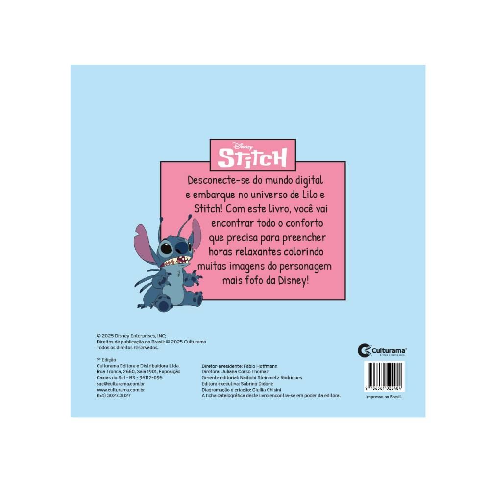 Livro De Colorir Comfy Stitch Ciranda Cultural - Azul