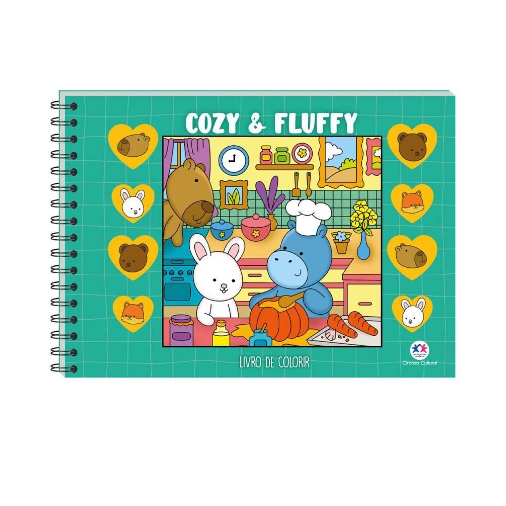 Livro De Colorir Cozy And Fluffy Green Ciranda Cultural - Verde