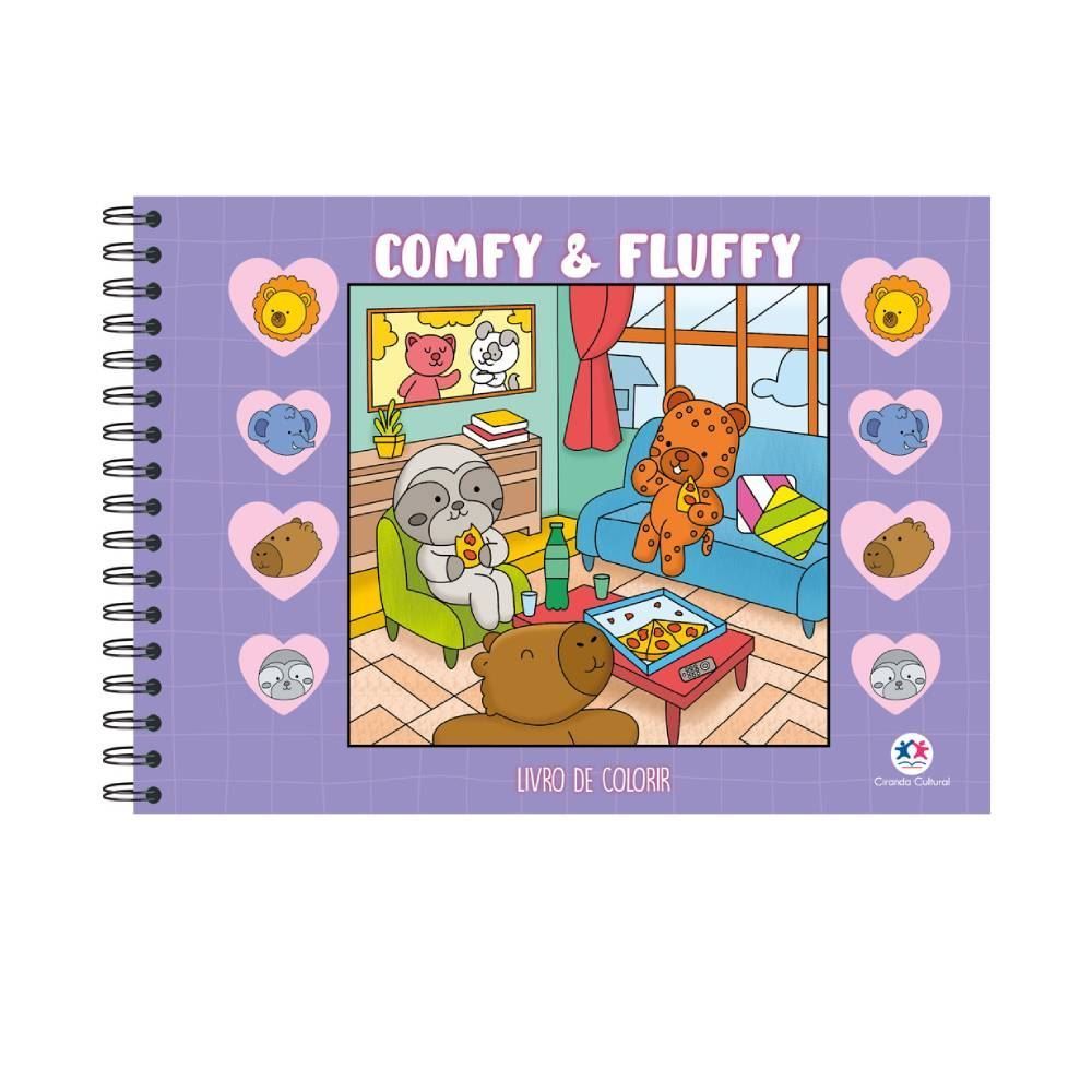 Livro De Colorir Cozy And Fluffy Purple Ciranda Cultural - Roxo