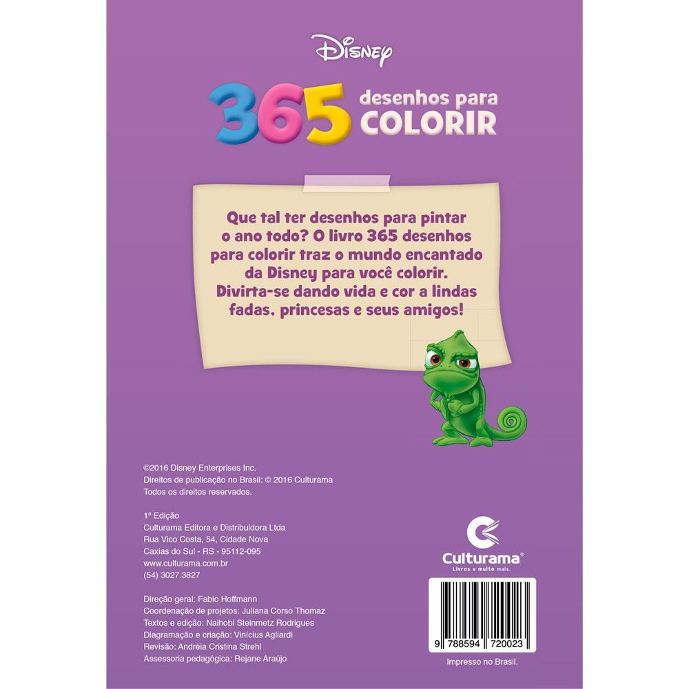 Livro 365 Desenhos Para Colorir Disney - Culturama