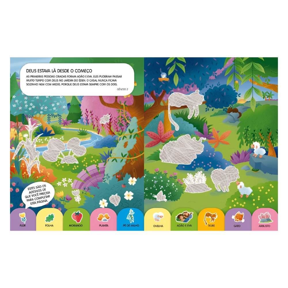 Livro Deus e Eu - Bíblia com Adesivos Brilhantes Ciranda Cultural