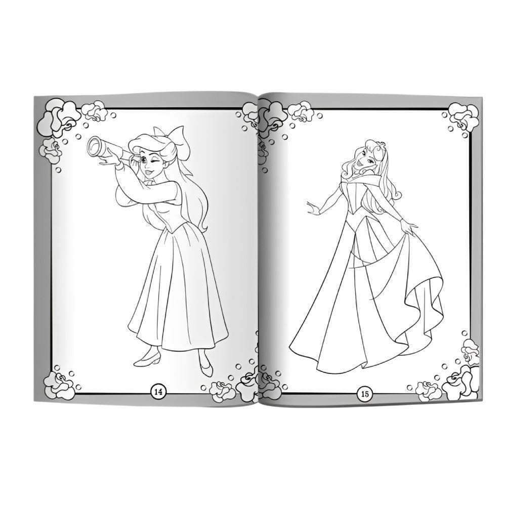 Livro Princesas 500 Adesivos Culturama - Disney