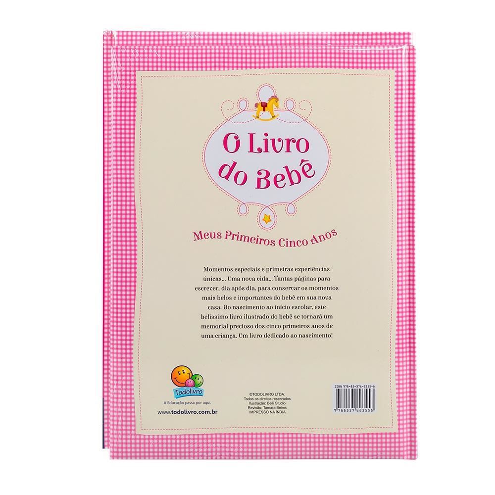 Livro Do Bebê - Meus Primeiros Cinco Anos Todolivro - Rosa