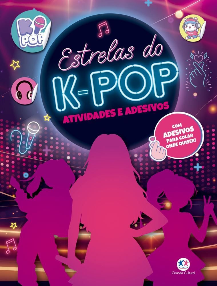 Livro Estrelas do K-Pop - Atividades e Adesivos, Ciranda Culural
