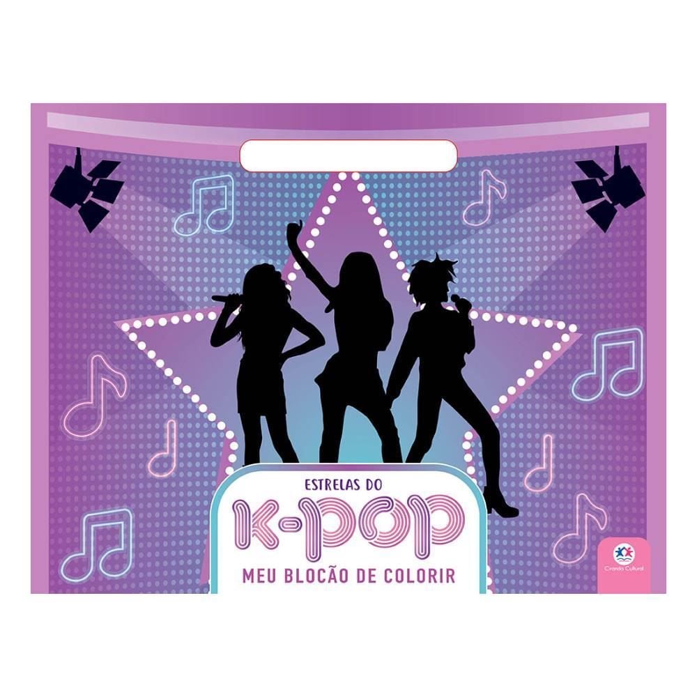 Livro Estrelas do K-Pop Meu Blocão de Colorir