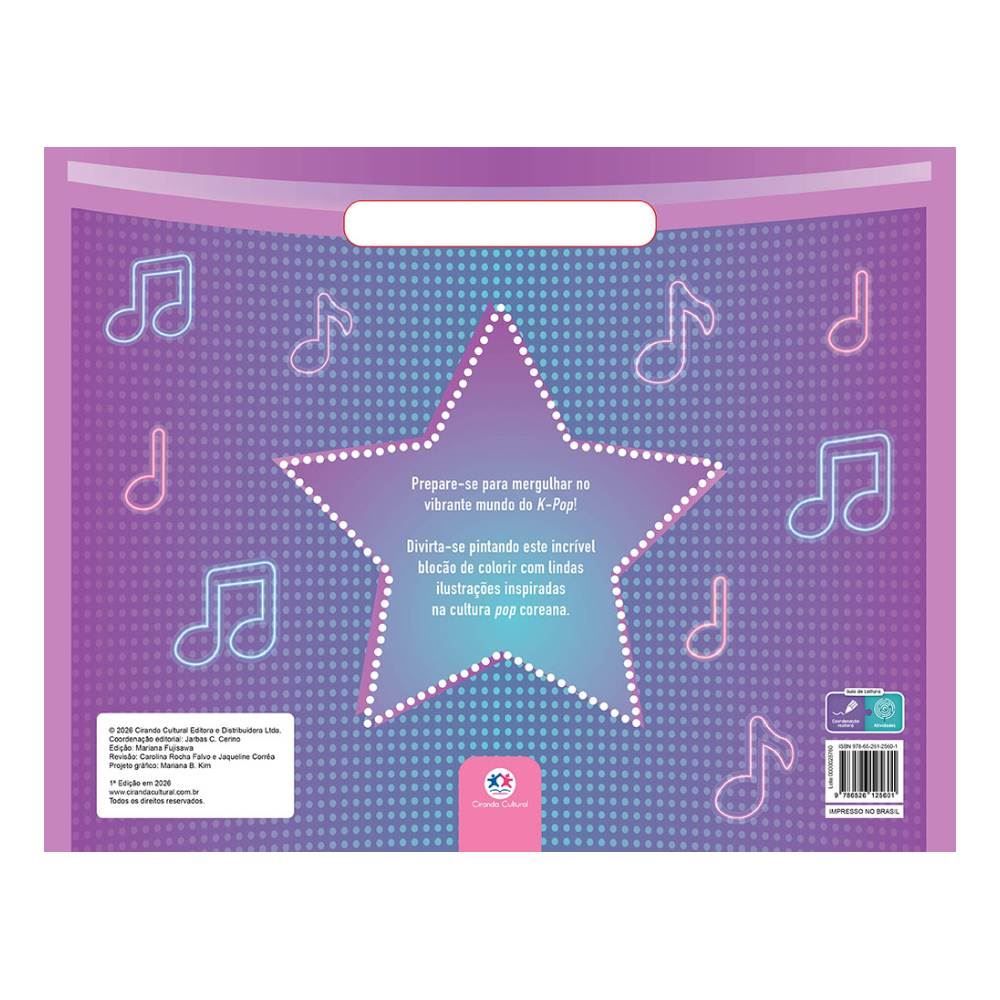 Livro Estrelas do K-Pop Meu Blocão de Colorir