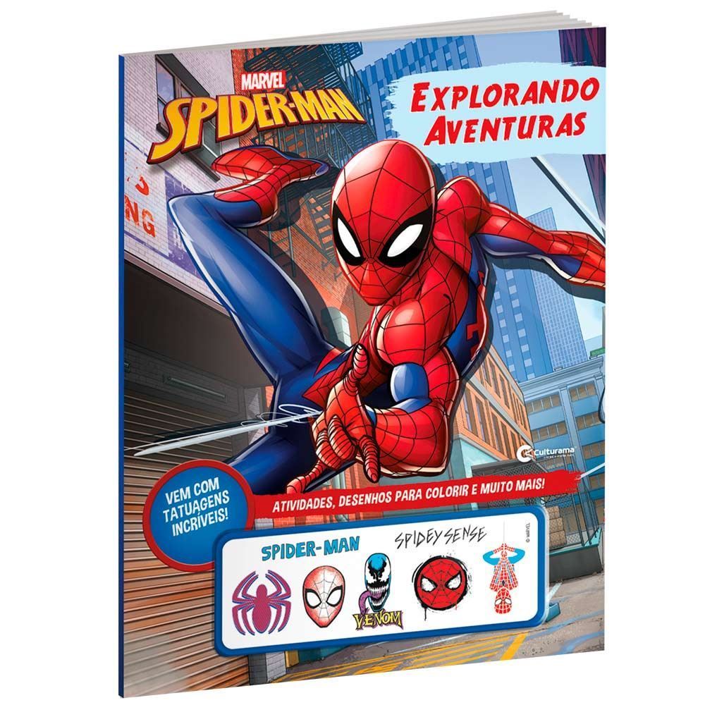 Livro Explorando Aventuras Homem-Aranha Com Tatuagens - Culturama