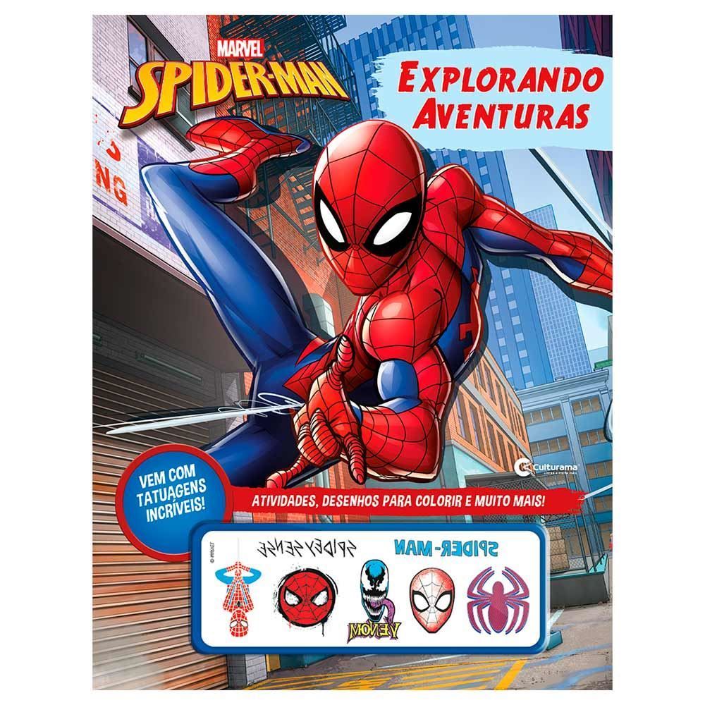 Livro Explorando Aventuras Homem-Aranha Com Tatuagens - Culturama