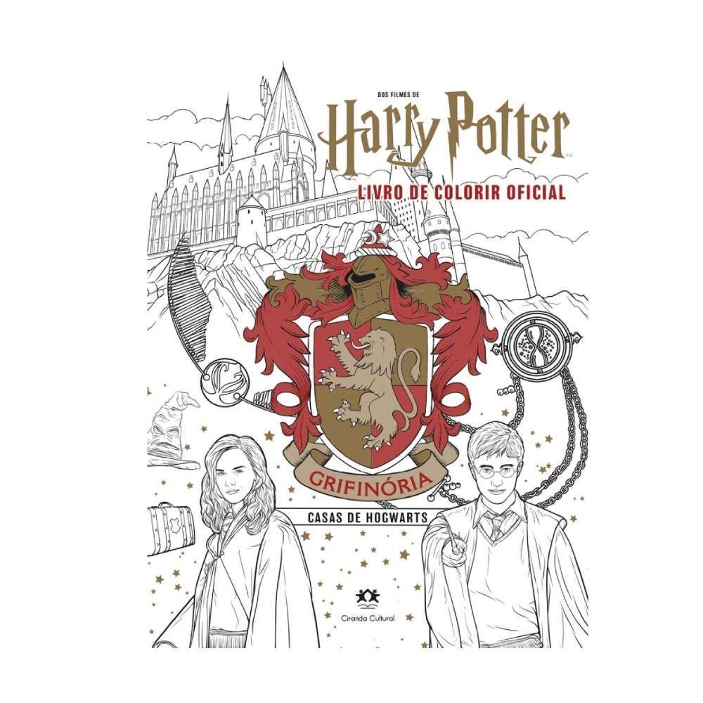 Livro Harry Potter Casas De Hogwarts Grifinória Ciranda Cultural - Para Colorir