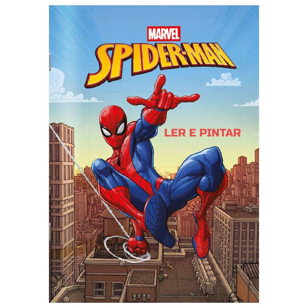 Livro Ler e Pintar Homem Aranha V.1