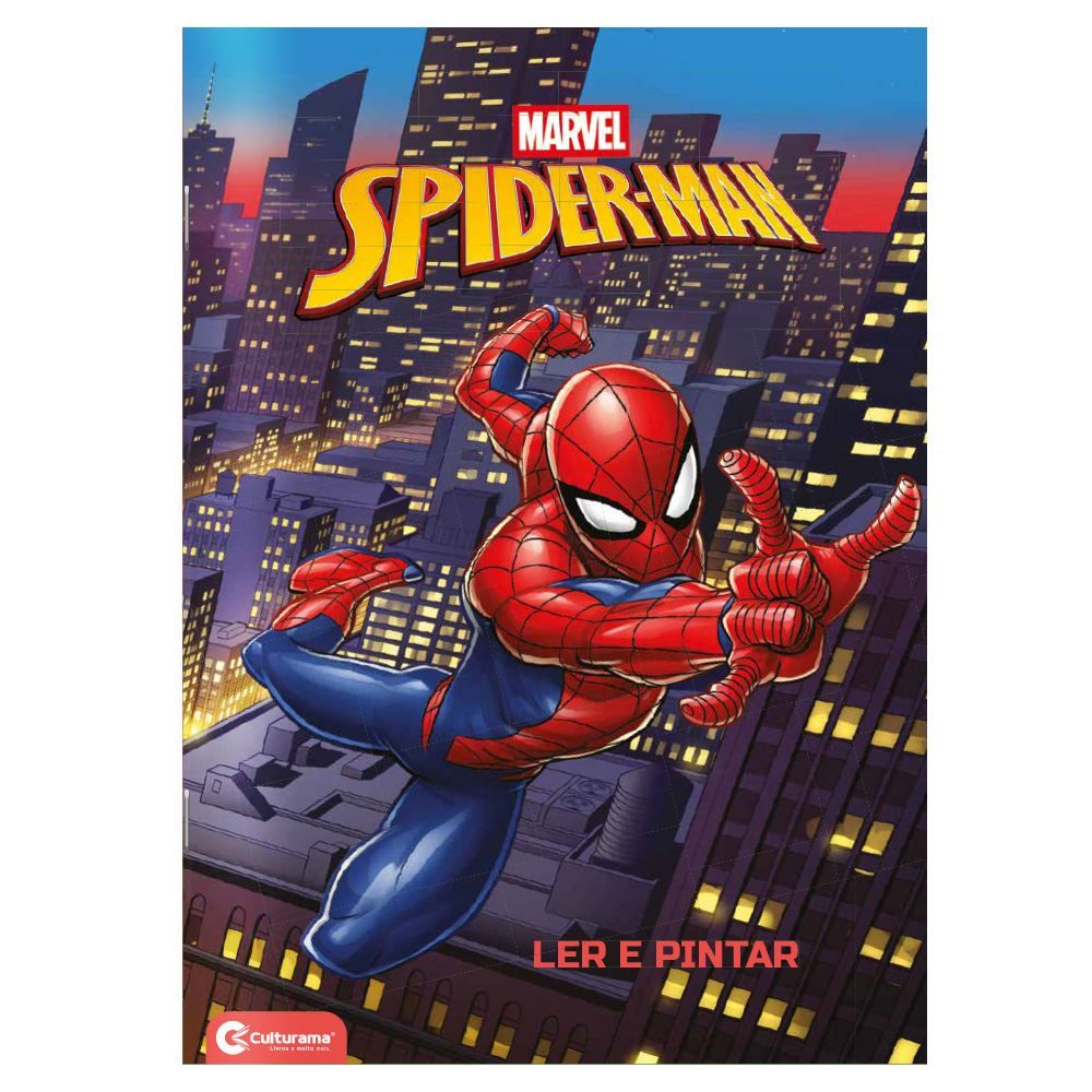 Livro Ler e Pintar Homem Aranha V.2