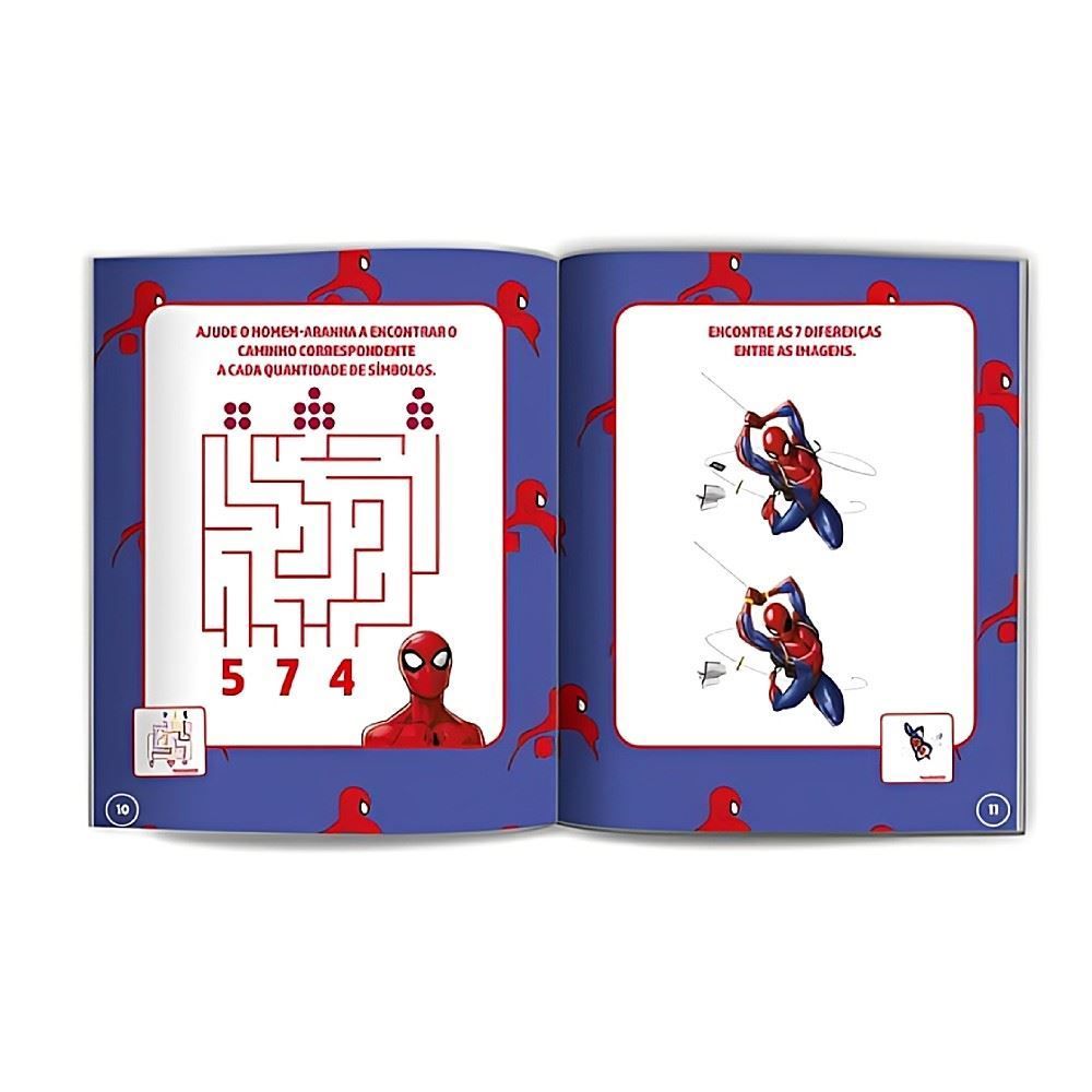 Livro 500 Adesivos Homem-Aranha Culturama - Marvel