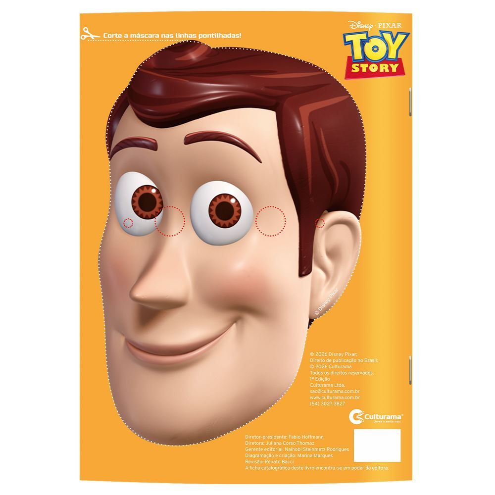 Livro Mascara Adesivos e Ativid Toy Story