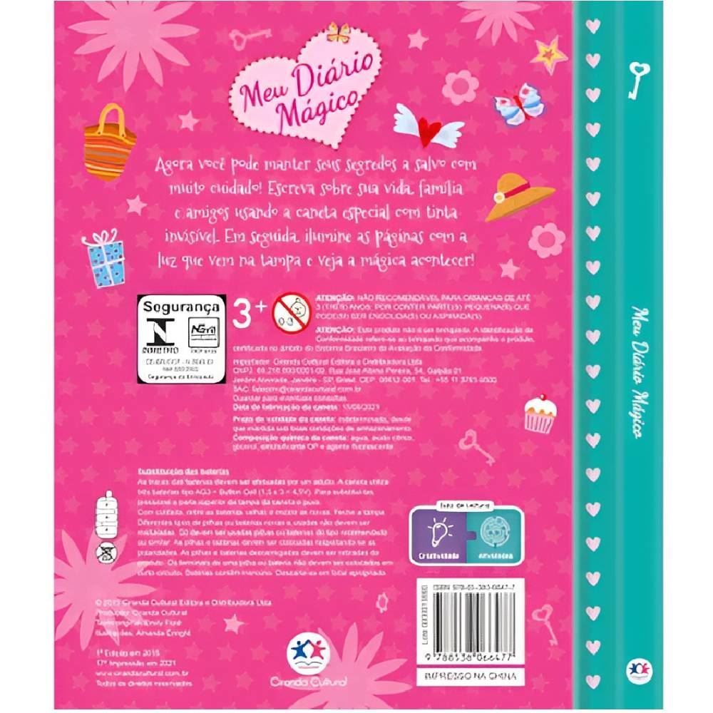 Livro Meu Diário Mágico Ciranda Cultural - 9788538066477
