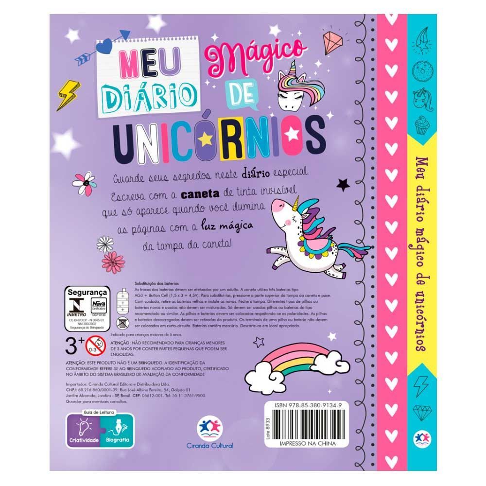 Livro Meu Diário Mágico De Unicórnios Ciranda Cultural - 9788538091349
