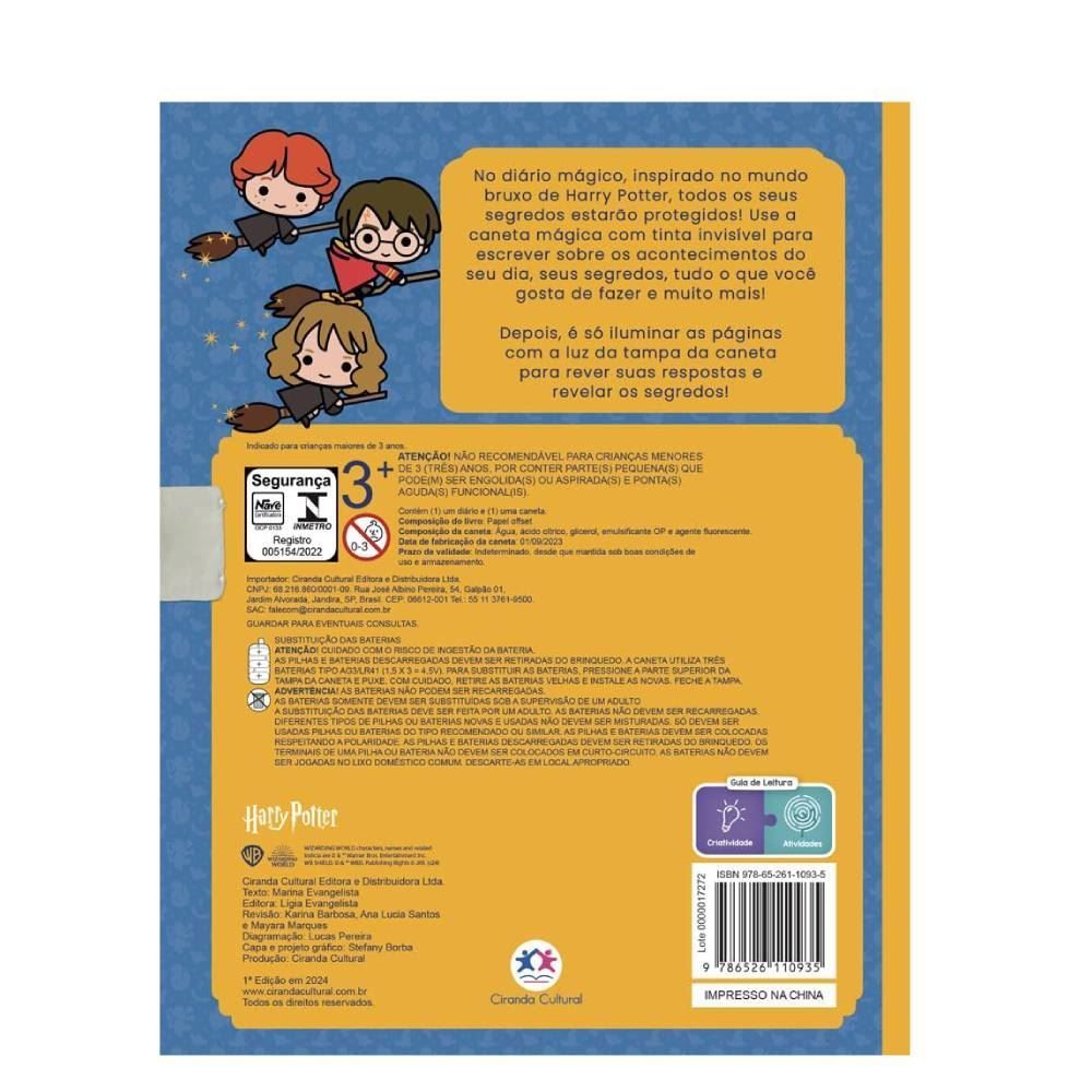 Livro Meu Diário Mágico Harry Potter Ciranda Cultural - Infantil
