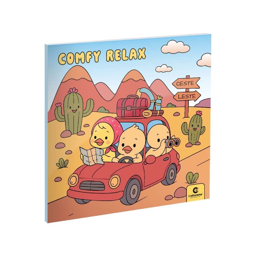 Livro De Colorir Comfy Relax Passeio De Carro - Culturama