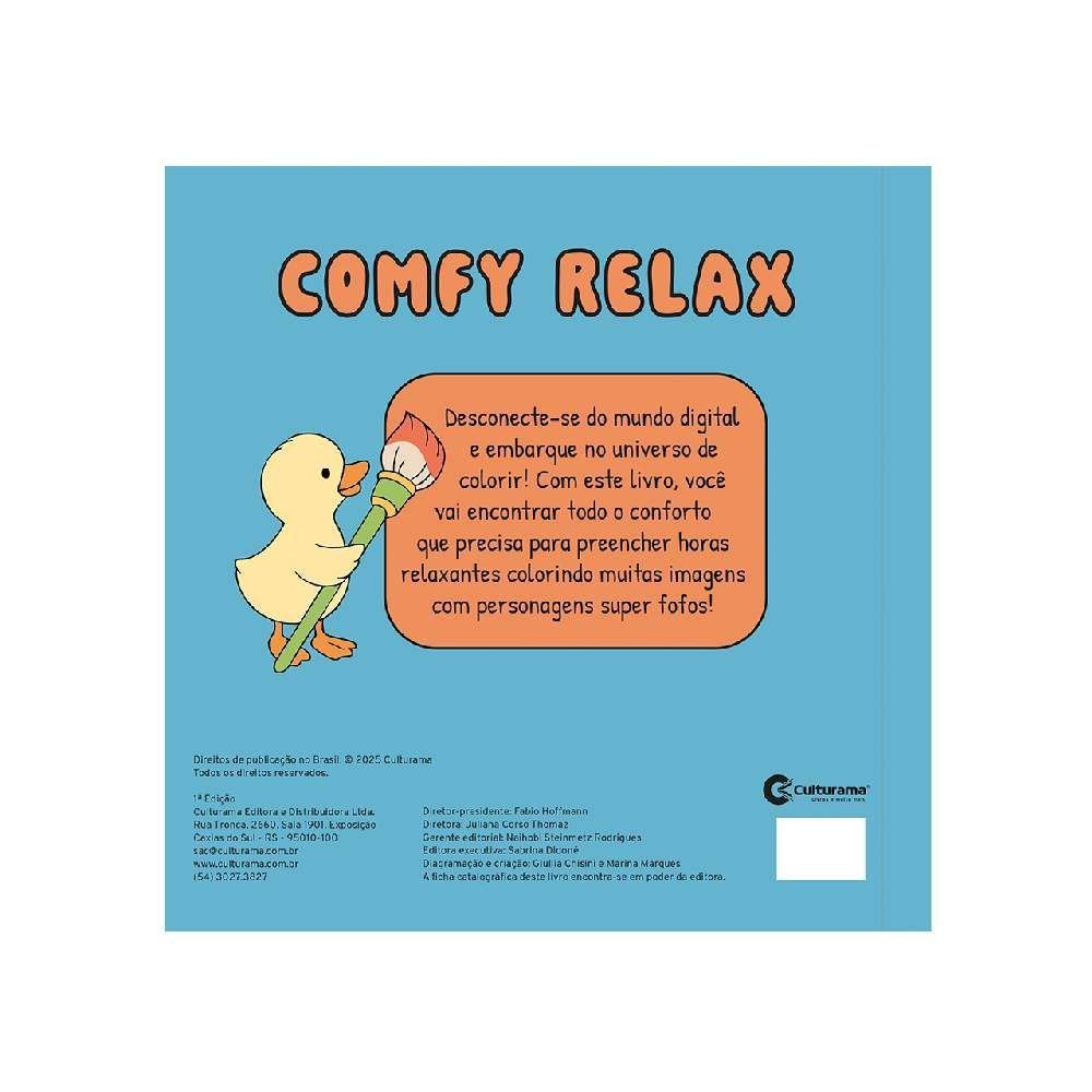 Livro De Colorir Comfy Relax Rede - Culturama