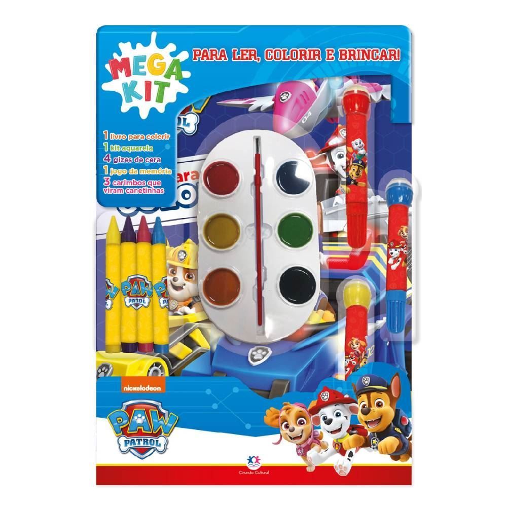 Livro Patrulha Canina Ciranda Cultural - Ler e Colorir 