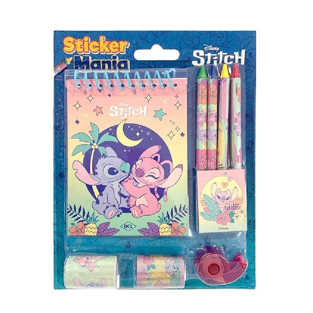 Livro Sticker Mania Stitch Disney Editora Dcl - D8289