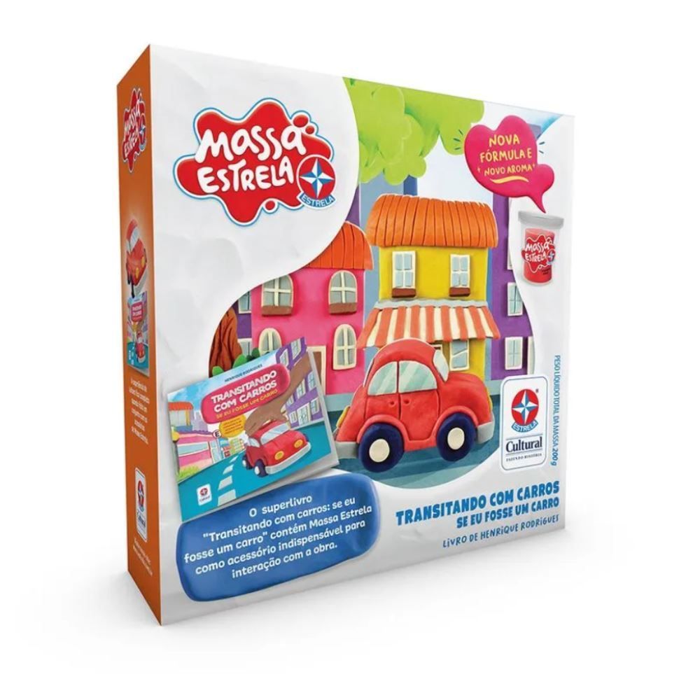 Livro Transitando Com Carros E Massa De Modelar Estrela - Diversos