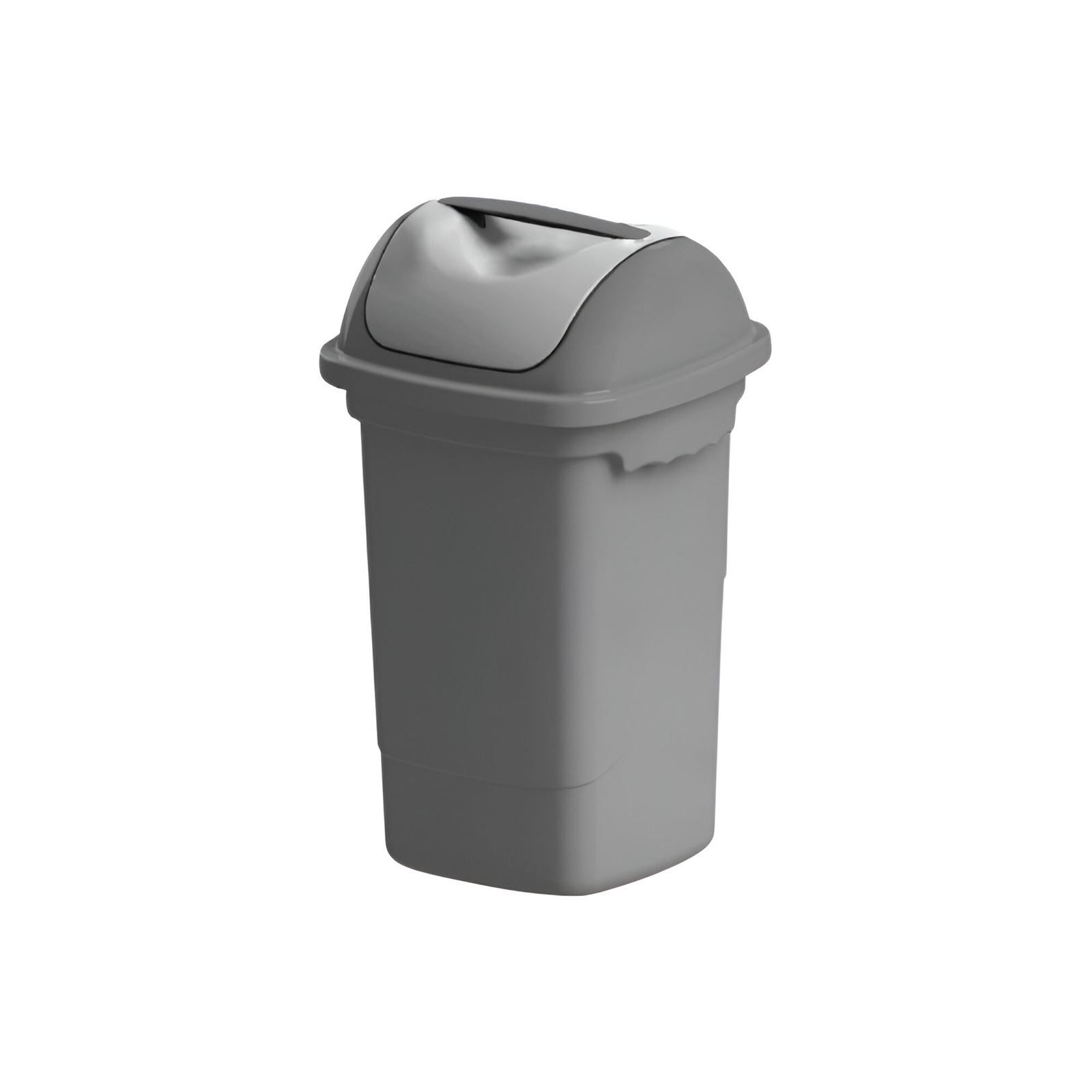 Lixeira Basculante Plasvale 30 Litros - Cinza