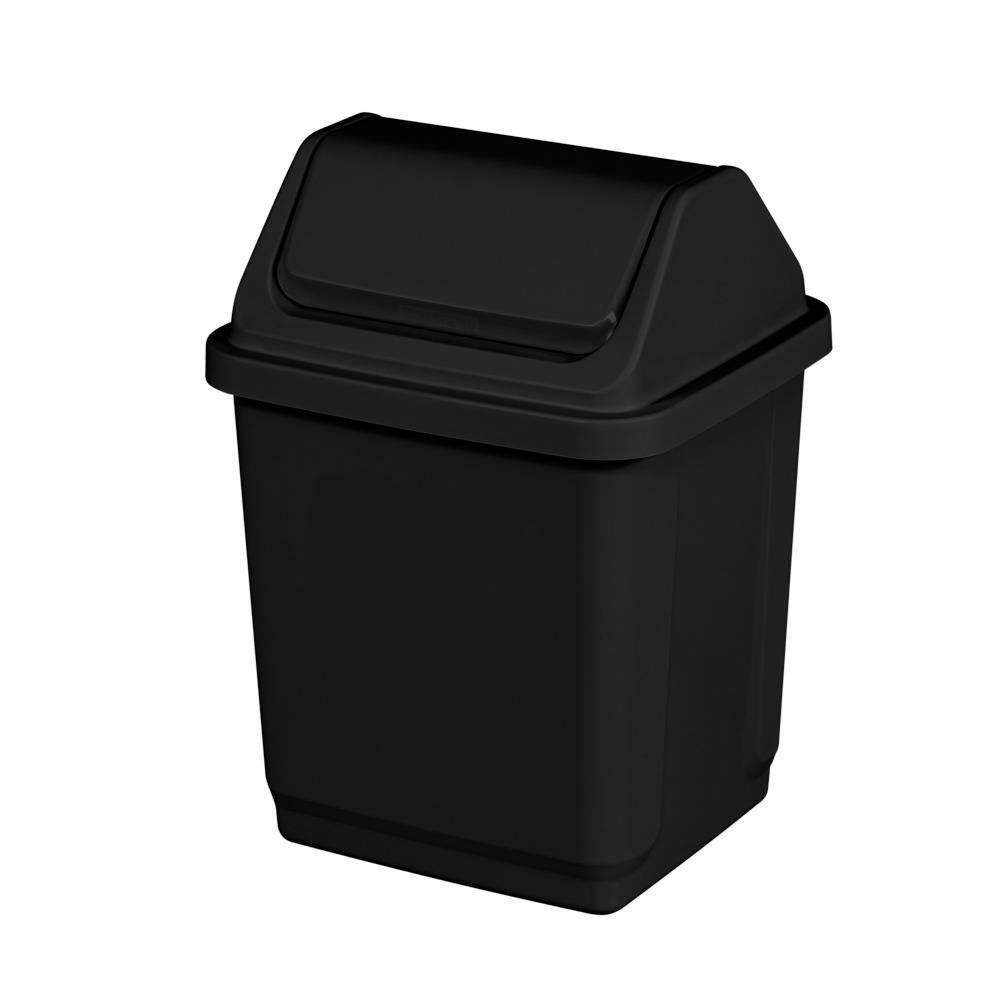 Lixeira Basculante Casablanca 5 Litros Sanremo - Preto 
