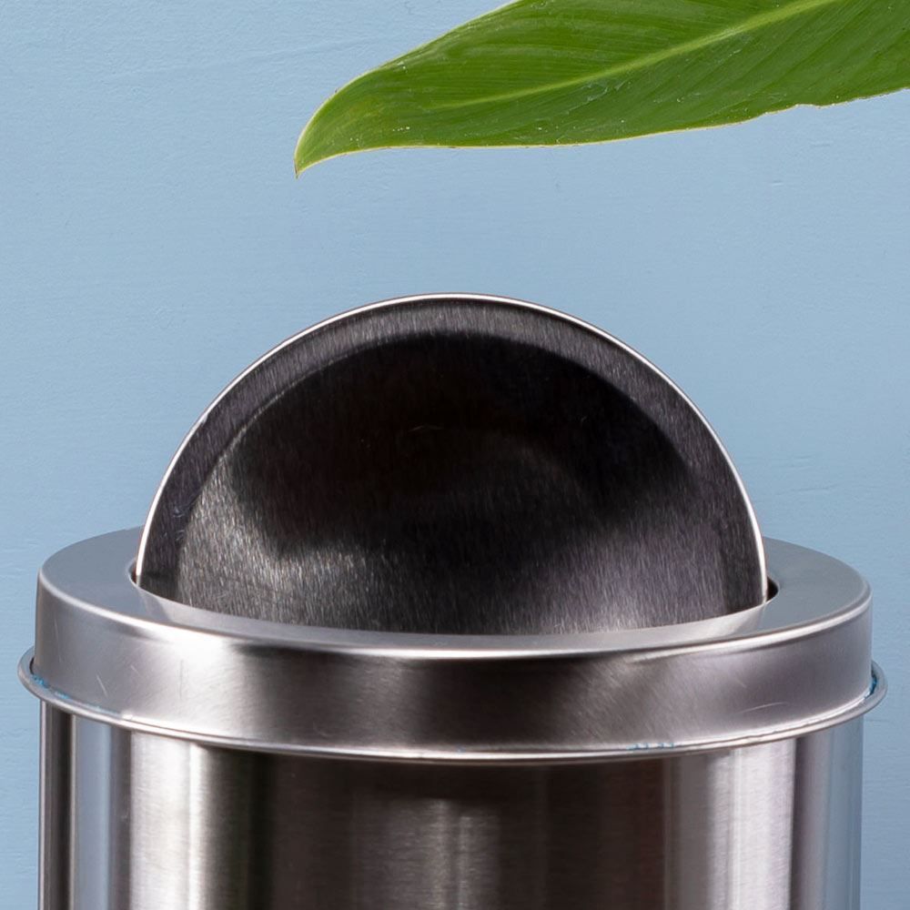 Lixeira Basculante 5 Litros Solecasa - Inox