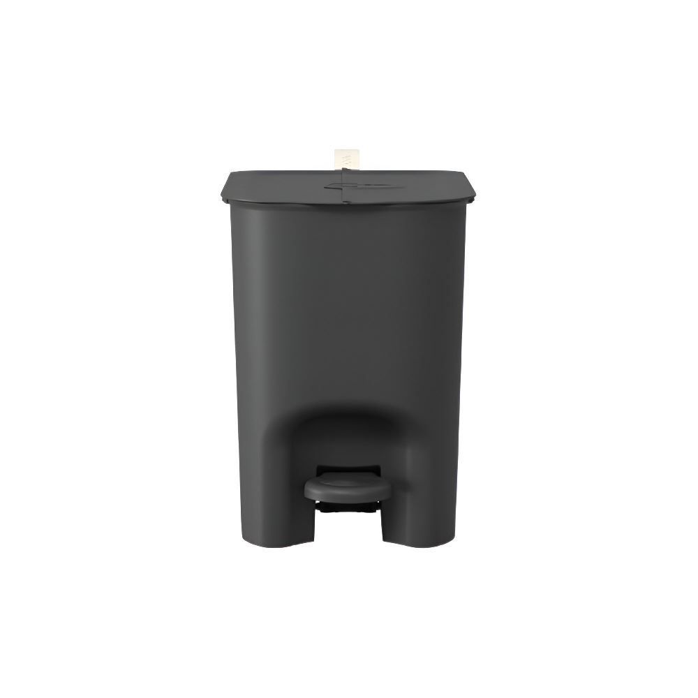 Lixeira Borboleta Com Pedal Coza 6 Litros - Preto 