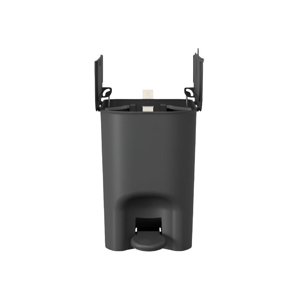 Lixeira Borboleta Com Pedal Coza 6 Litros - Preto 