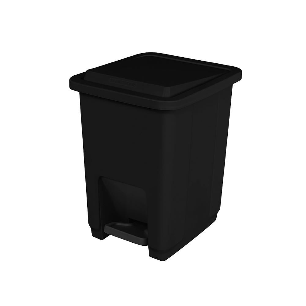 Lixeira Com Pedal Casablanca Sanremo 7 Litros - Preto