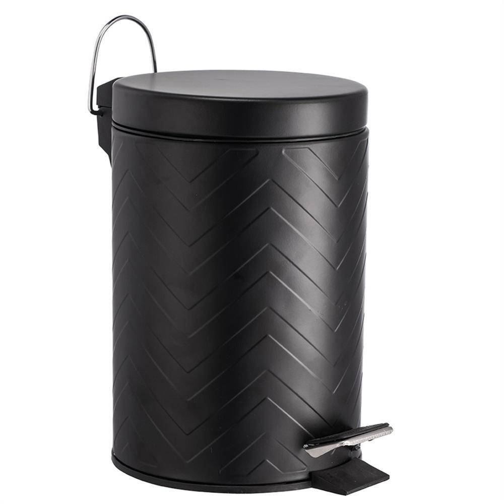 Lixeira Com Pedal Chevron Havan Casa 3 Litros - Preto