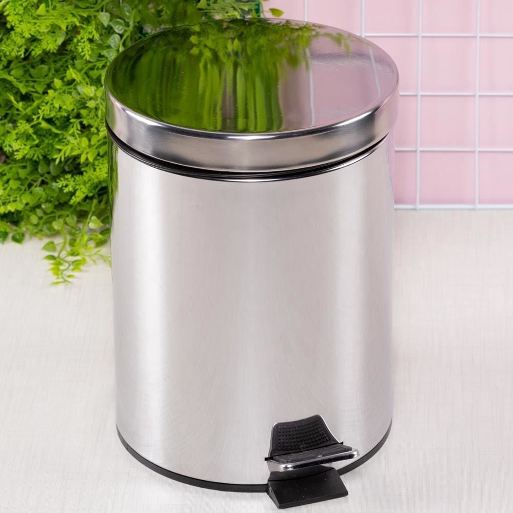 Lixeira Redonda Havan Casa 3 Litros - Inox