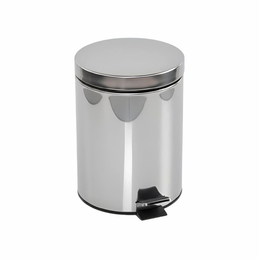 Lixeira Redonda com Pedal Havan Casa 5 Litros - Inox
