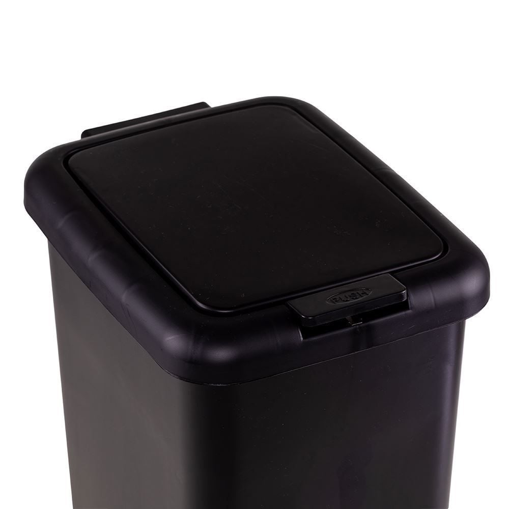 Lixeira Plástica com Pedal Havan Casa 10 Litros - Preto