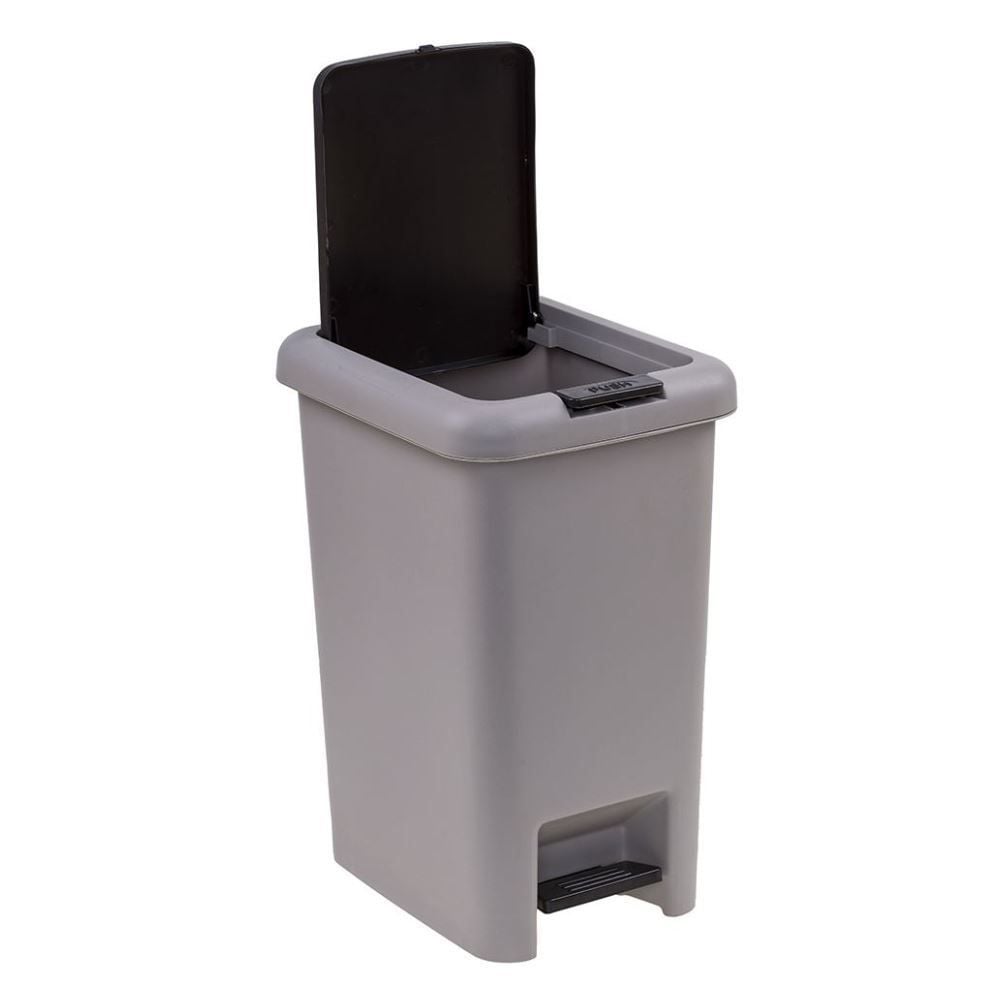 Lixeira Plástica com Pedal Havan Casa 10 Litros - Cinza