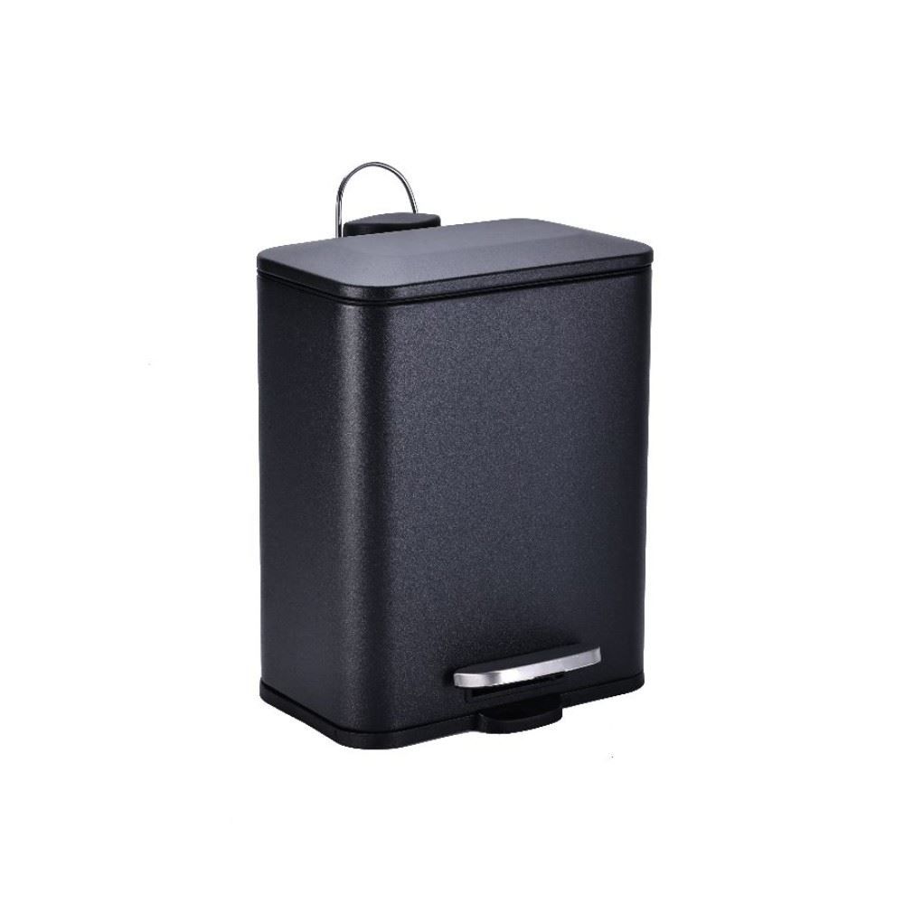 Lixeira Com Pedal Horizontal Kaybee 5 Litros - Preto 