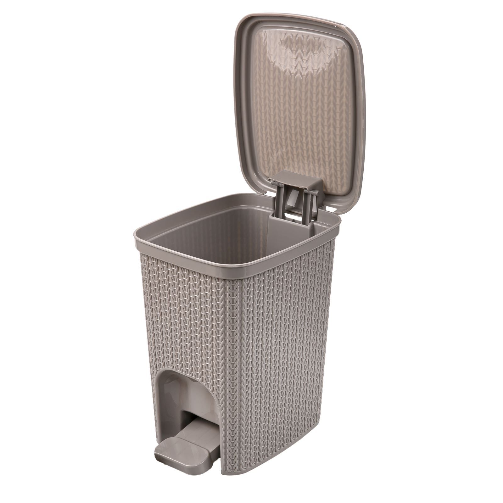 Lixeira Com Pedal Plasútil Trama 7 Litros - Fendi